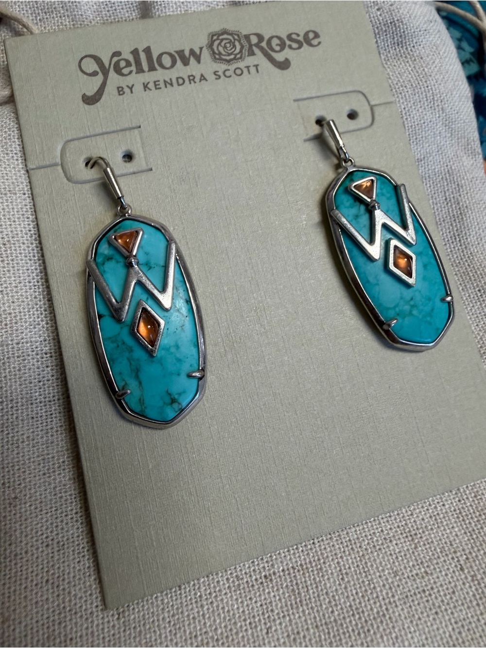 NWT RARE Kendra Scott Wrangler® x Yellow Rose by Kendra Scott Elle Earrings - Picture 5 of 7